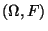 $ (\Omega, F)$